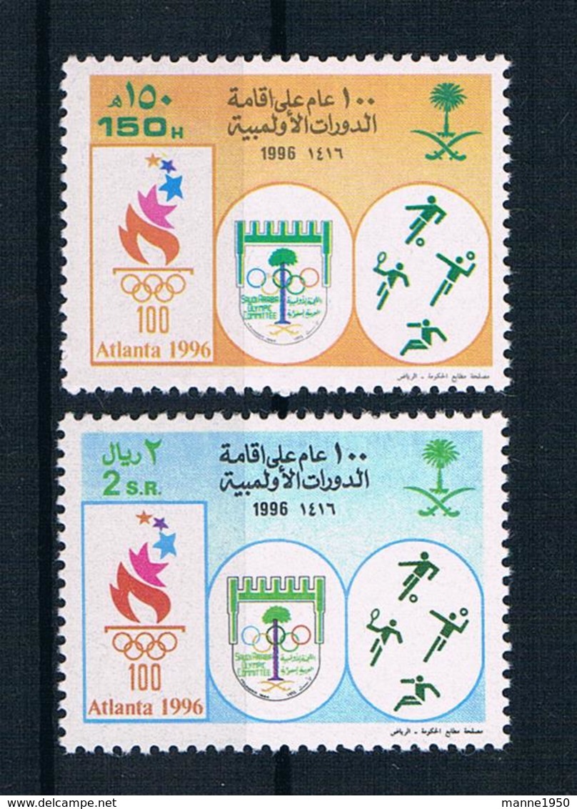 Saudi-Arabien 1996 Olympia Mi.Nr. 1250/51 Kpl. Satz ** - Arabia Saudita