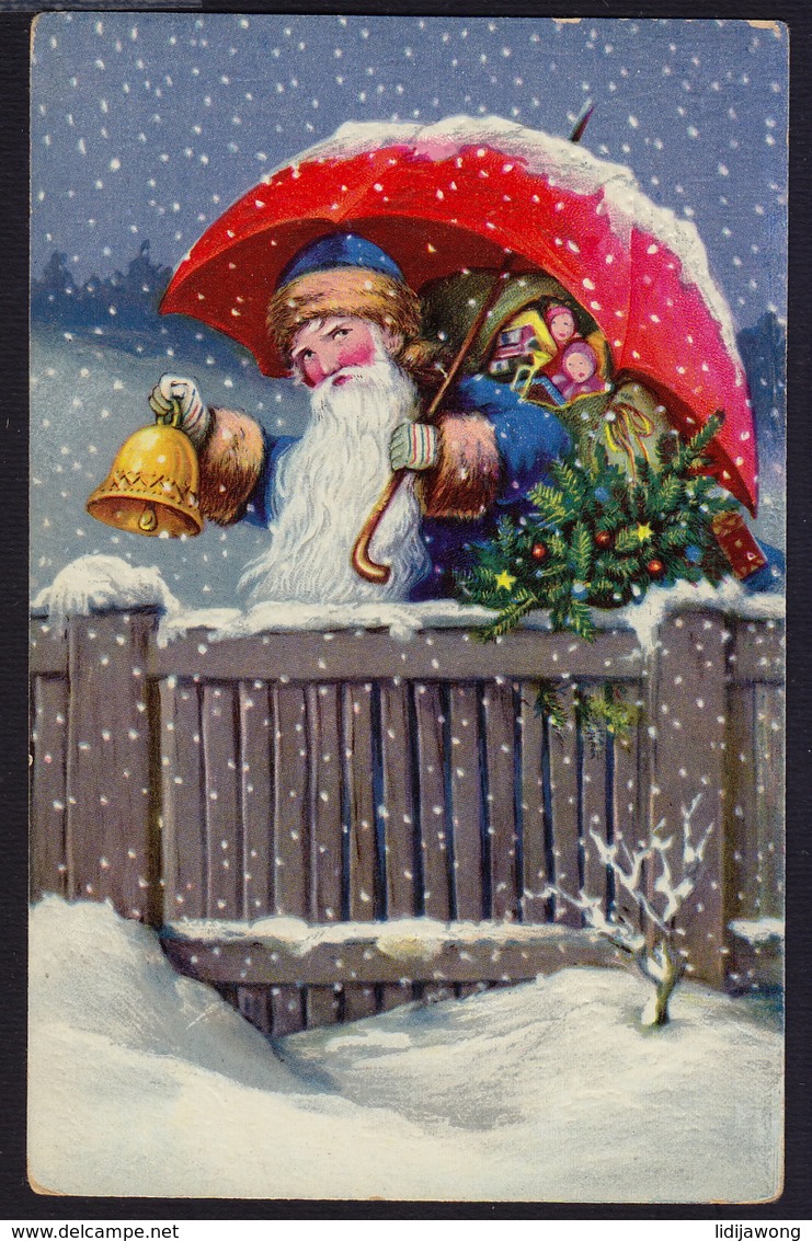 SANTA CLAUS JOYEUX NOEL WEIHNACHTEN CHRISTMAS OLD POSTCARD (see Sales Conditions) - Kerstman