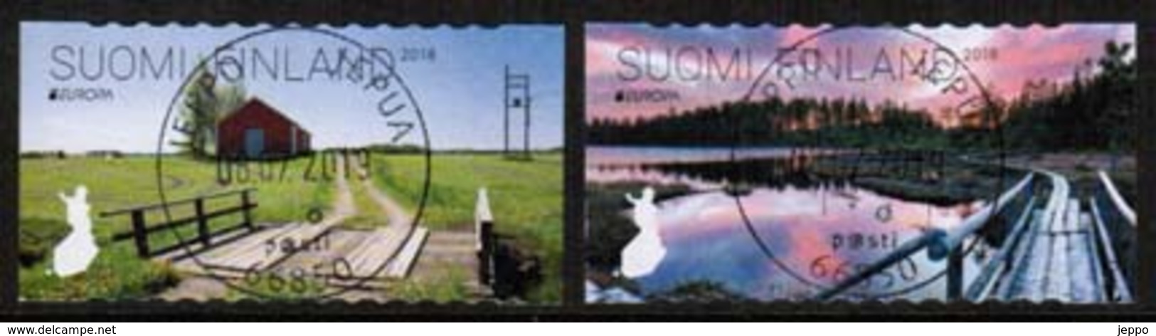 2018 Finland, Europa Cept Bridges M 2571-2, Complete Fine Used Set. - Used Stamps
