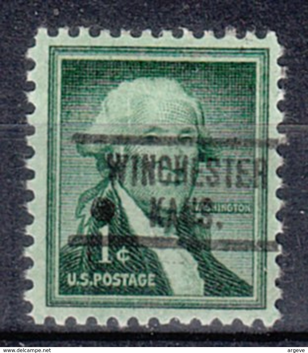 USA Precancel Vorausentwertung Preo, Locals Kansas, Winchester 734 - Prematasellado