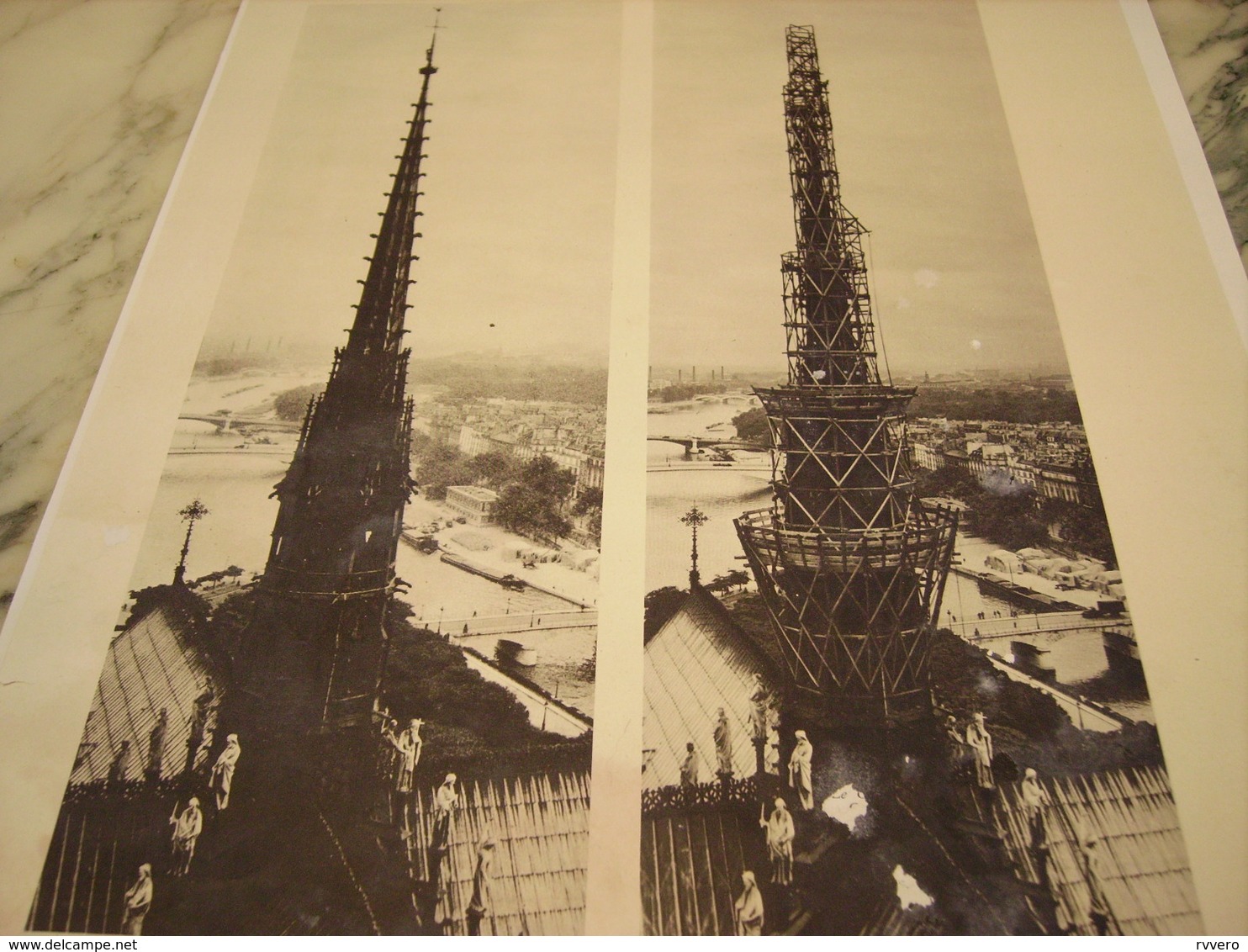 RESTAURATION DE LA FLECHE DE NOTRE DAME DE PARIS 1935 - Non Classés