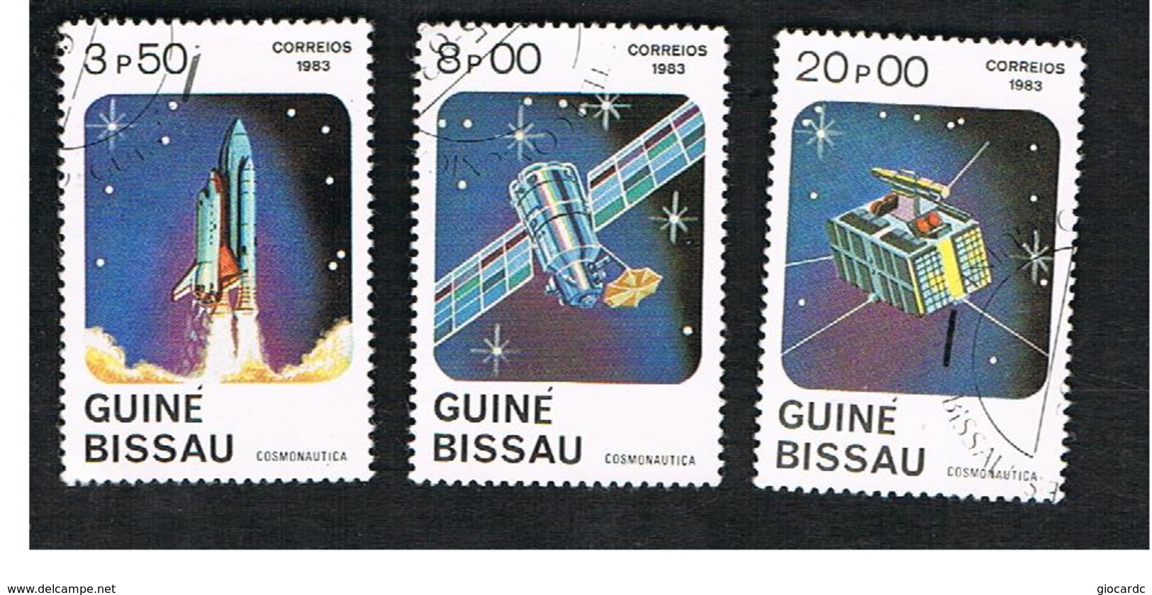 GUINEA BISSAU - SG 745.748 -    1983  COSMONAUTICS DAY          - USED ° - Guinea-Bissau