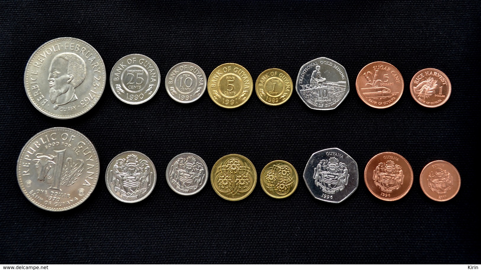 Guyana Set Of Coins. 8 Coins 1 Set. EF - Guyana