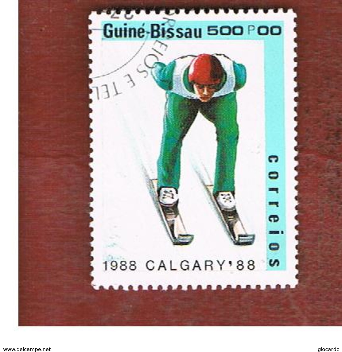 GUINEA BISSAU - SG 1010  -    1988 WINTER OLYMPIC GAMES: SKI JUMPING    - USED ° - Guinée-Bissau