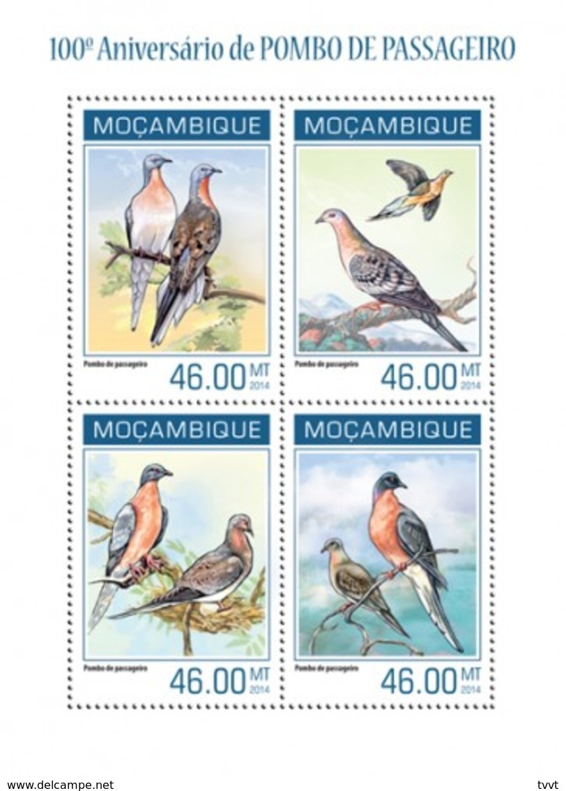 Mozambique, 2014. [moz14128] Passenger Pigeon (s\+block) - Sonstige & Ohne Zuordnung