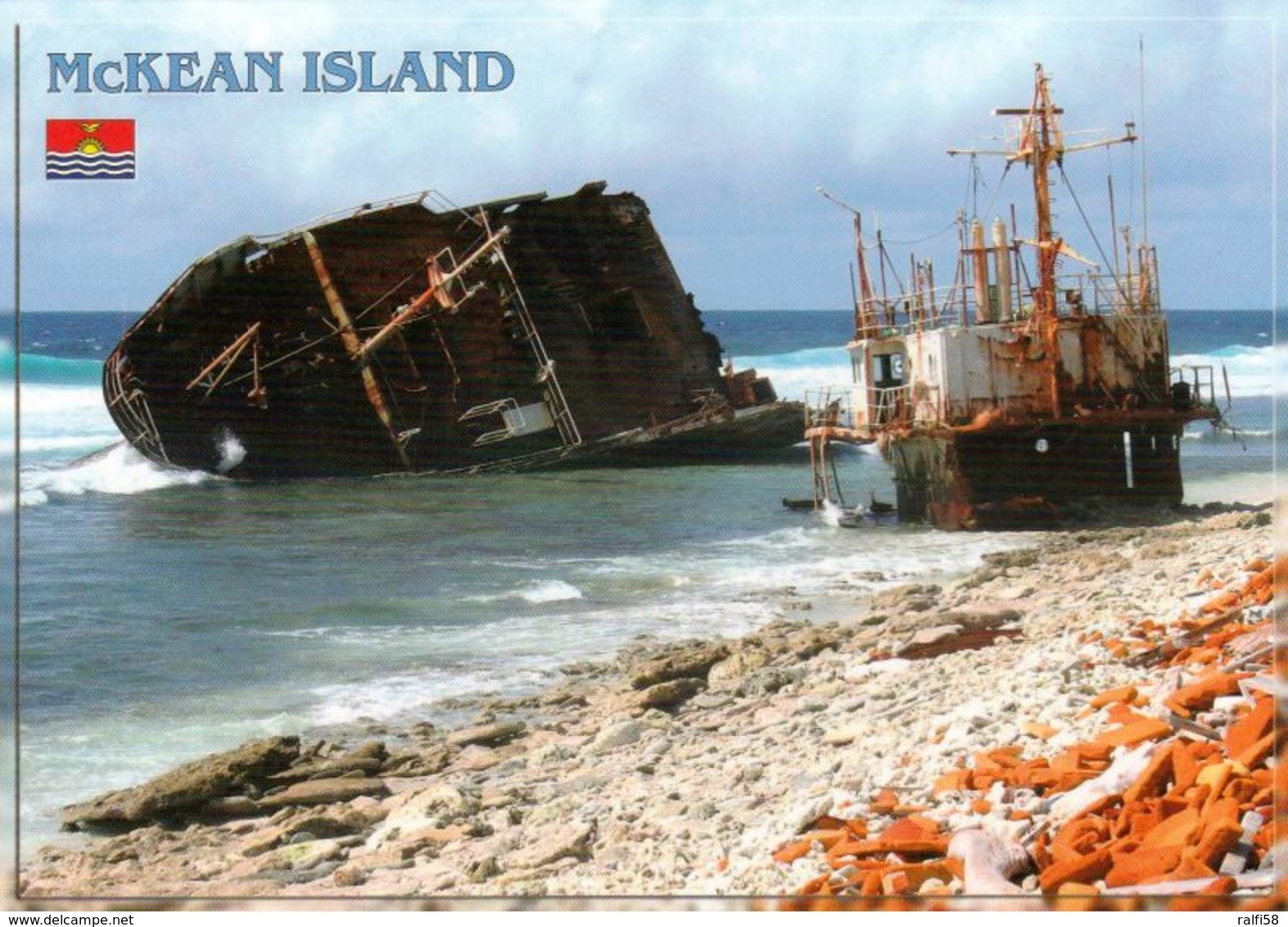 1 AK Kiribati * McKean Island - Korean Shipwreck - Eine Insel Der Phoenix Islands - Seit 2010 UNESCO Weltnaturerbe * - Kiribati