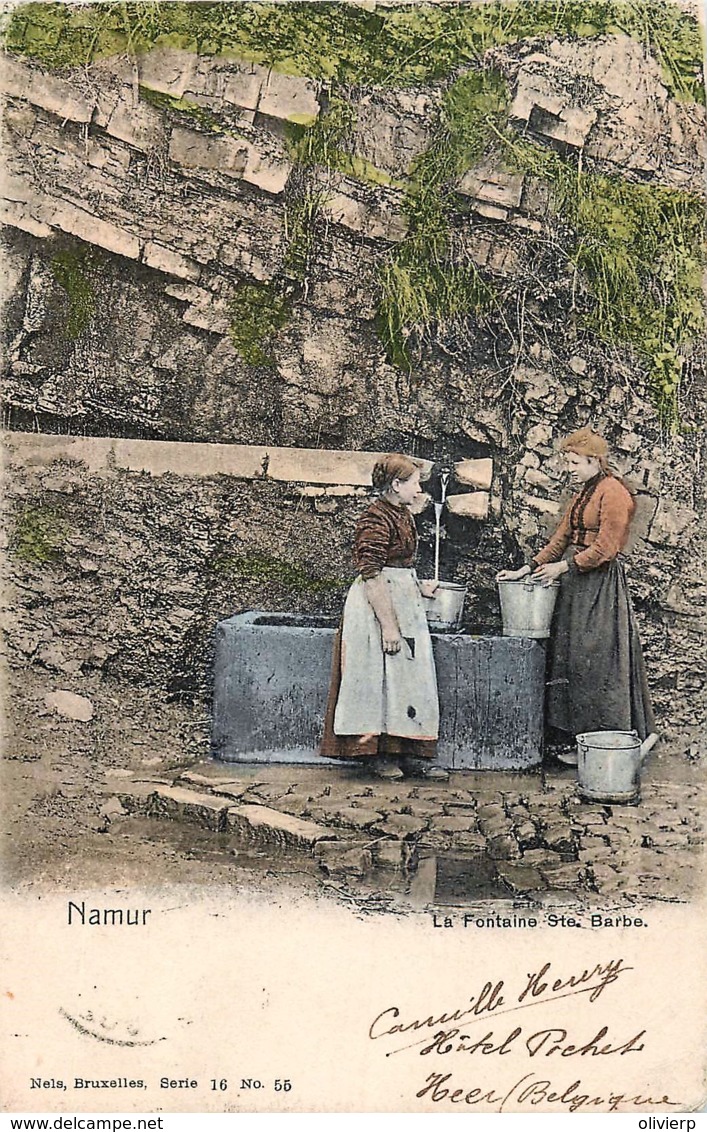 Belgique - Namur - La Fontaine Ste-Barbe - Couleurs - Namur