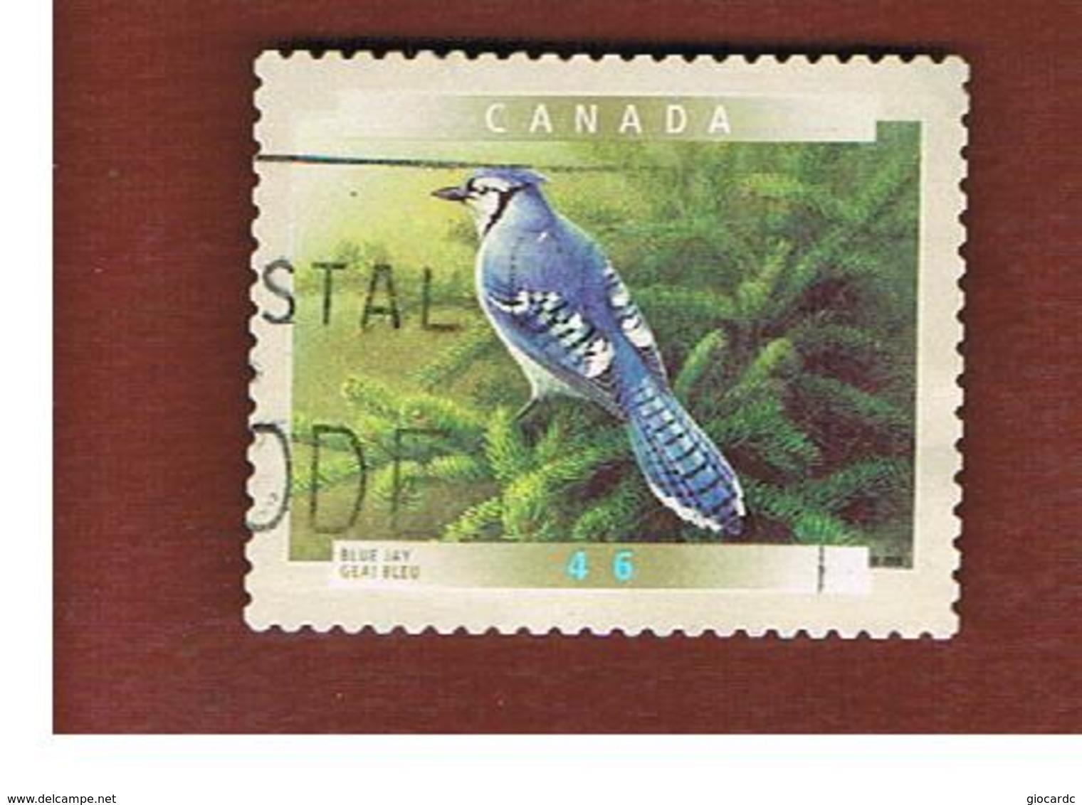 CANADA   -  SG 1977  -  2000   CANADIAN BIRDS: CYANOCITTA CRISTATA      -      USED - Usati