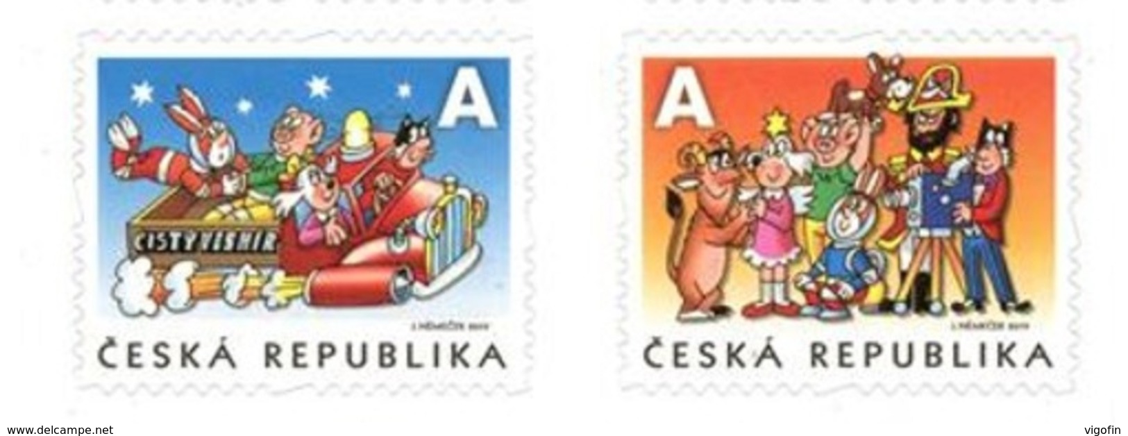 CZ 2019-1030-1 50 YEARS OF THE ČTYŘLÍSTEK COMICS, CZECH, 2V, MNH - Neufs