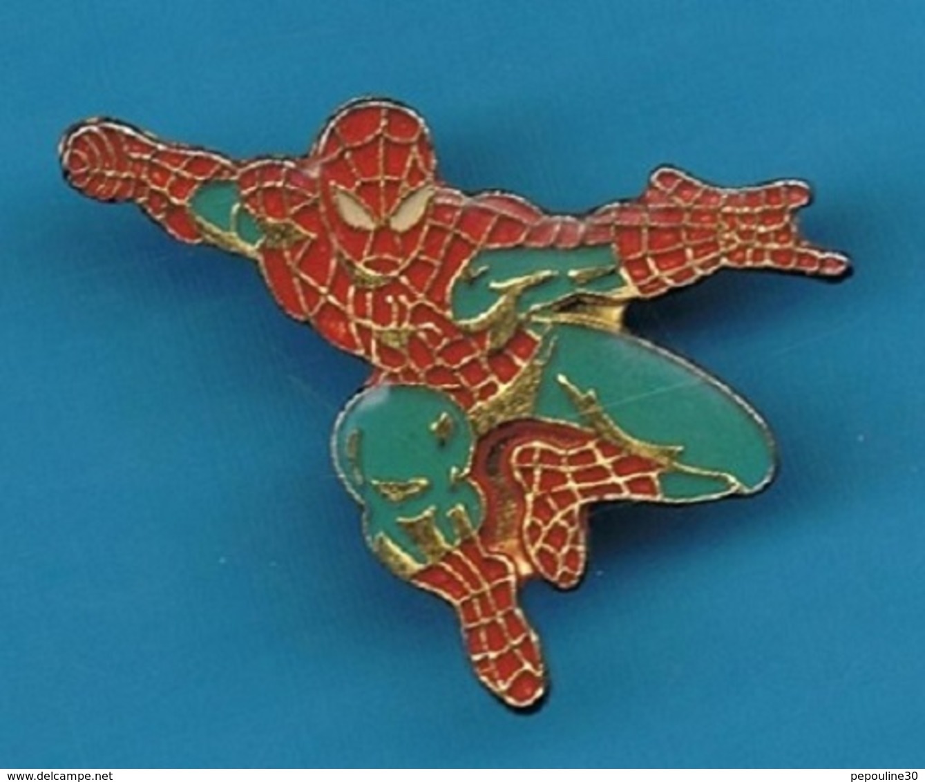 1 PIN'S //   ** SPIDER-MAN / PETER BENJAMIN PARKER ** . H 2,5cm X 3,3 Cm - BD