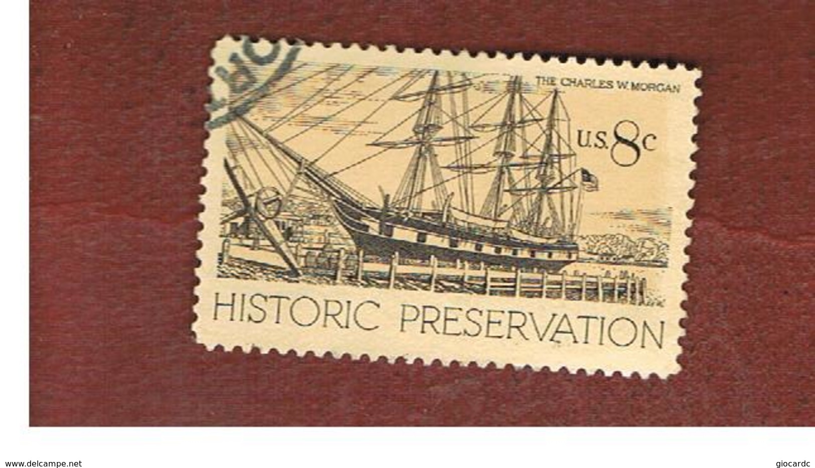 STATI UNITI (U.S.A.) - SG 1444   - 1971  HISTORIC PRESERVATION: SHIP C.W. MORGAN - USED - Usati