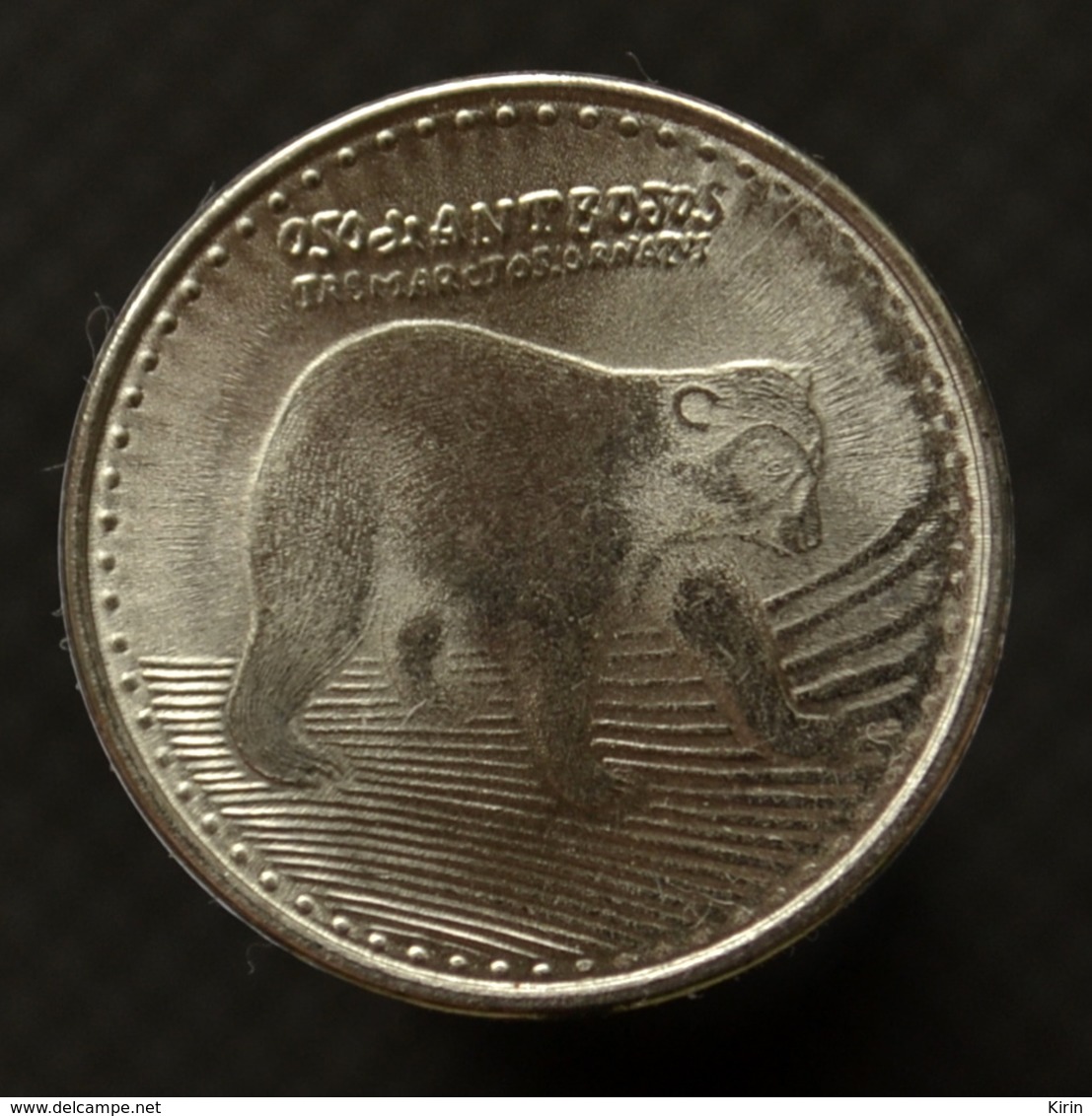 Colombia 50 Pesos. Km295. UNC South American Coin. Animals (Fauna) . Art. Bears - Guyana