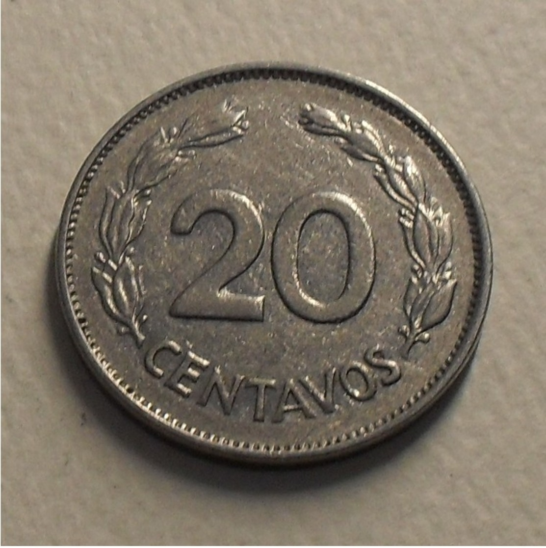 1969 - Equateur - Ecuador - 20 CENTAVOS - KM 77.1c - Equateur