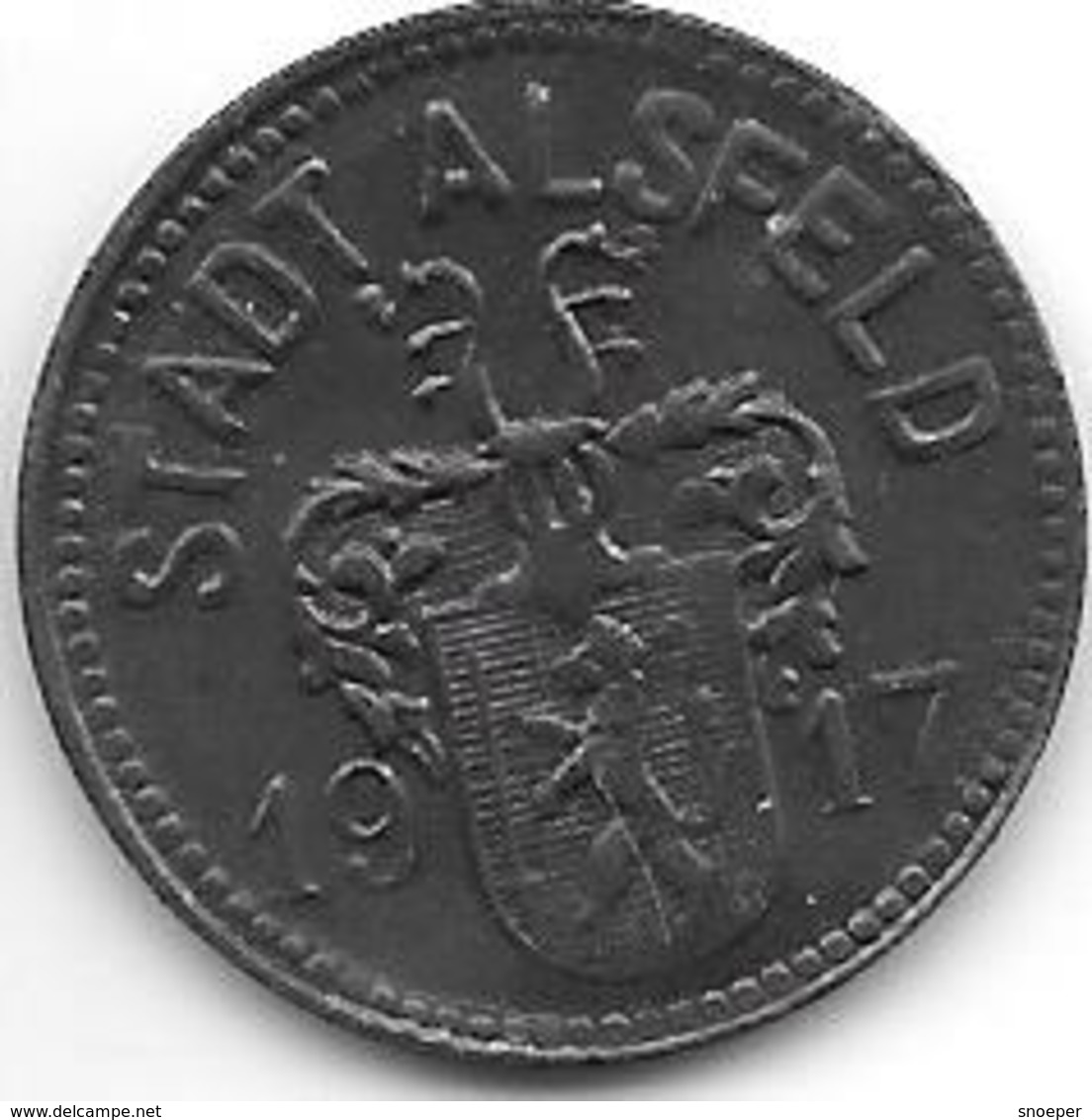 *notgeld Alsfeld 10 Pfennig 1917  Zn 155.2 - Altri & Non Classificati