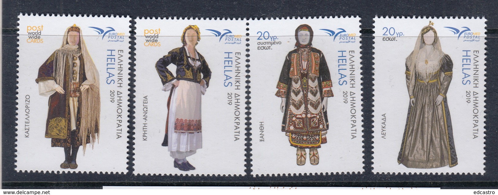 5.- GREECE 2019 EUROMED - COSTUMES OF THE MEDITERRANEAN - Nuevos