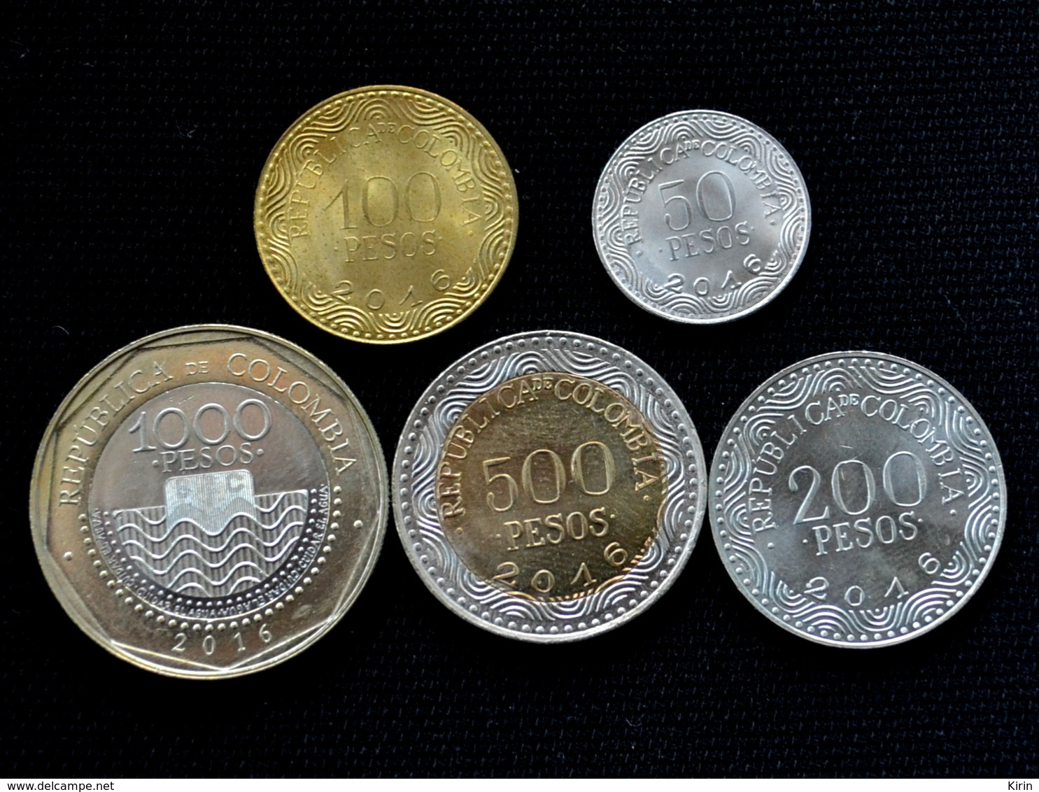 Colombia 5 Coins Set. 2012 UNC - Colombia