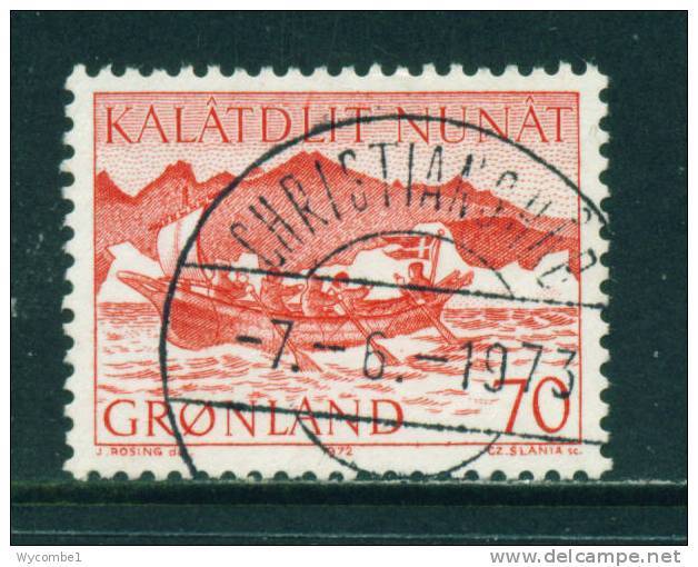 GREENLAND - 1971 Mail Transport 70o Used (stock Scan) - Used Stamps