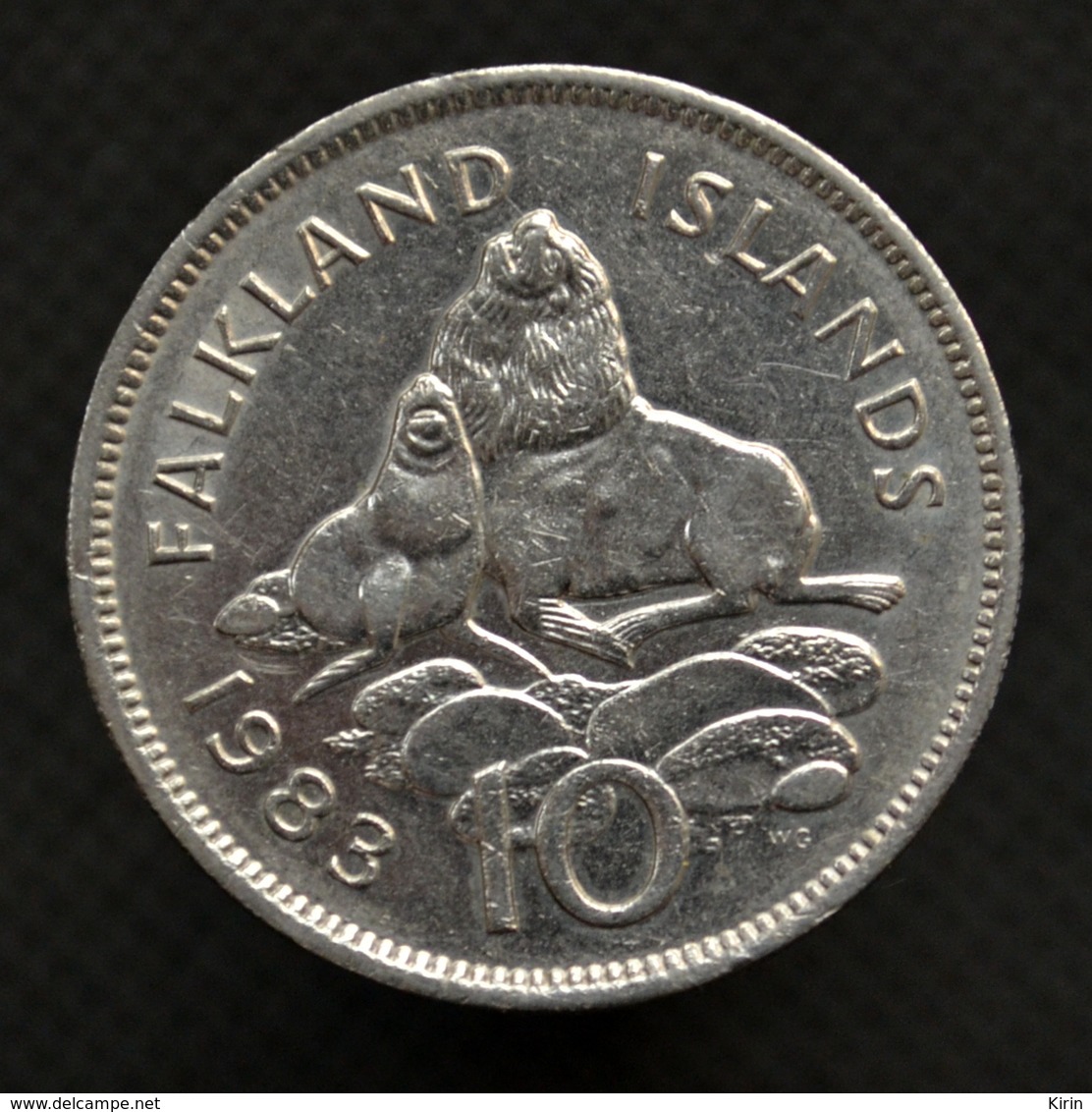 FALKLAND ISLANDS 10 Pence 1998. Animal Seal Coin. Km5.2 - Malvinas