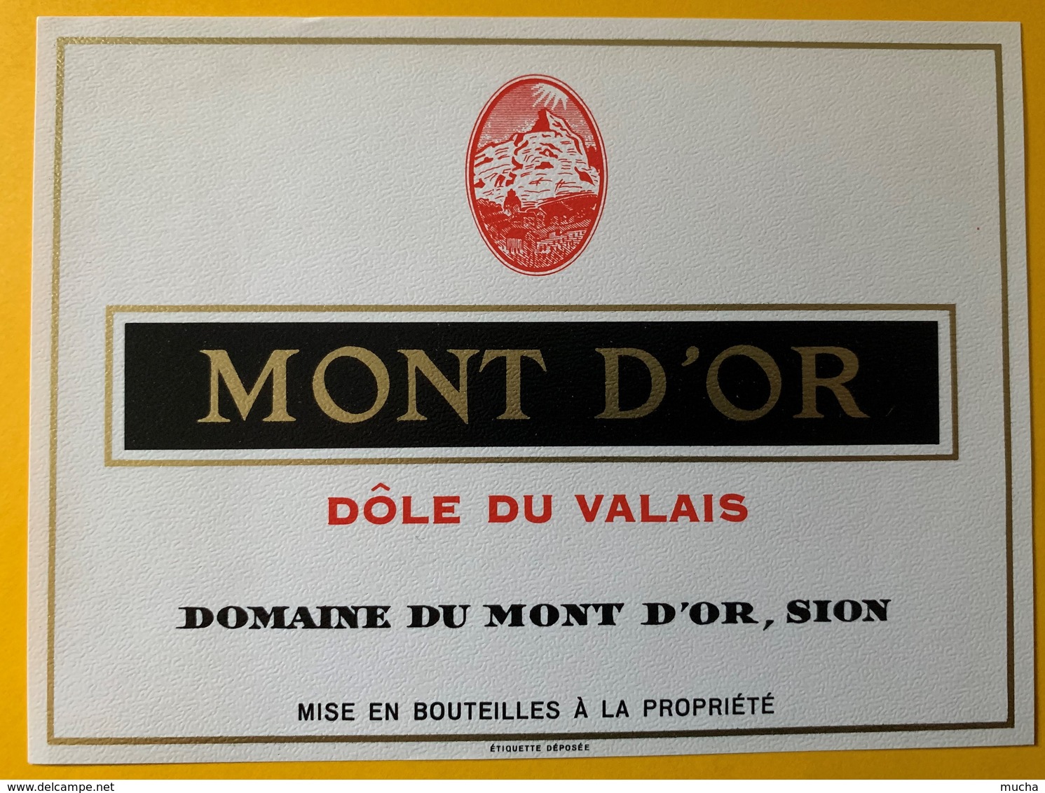 11368 - Série complète Domaine du Mont d'Or Sion Suisse 11 étiquettes  Année 1980