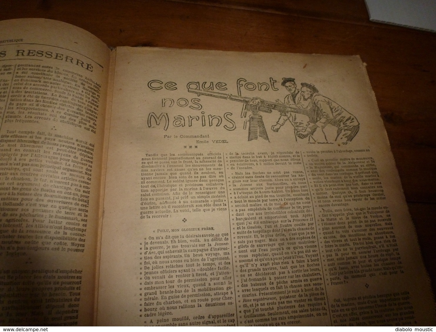 1917  BAR :Les Illusions Perdues;Nos Marins Bretons Et;Le Bon Ivrogne Janicot;Utilisation Des Marrons D'Inde;Avions;etc - Français