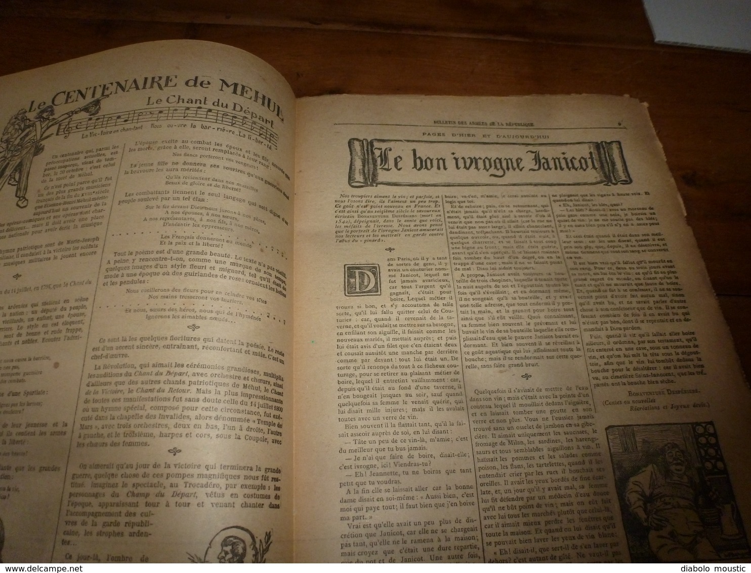 1917  BAR :Les illusions perdues;Nos marins bretons et;Le bon ivrogne Janicot;Utilisation des marrons d'Inde;Avions;etc