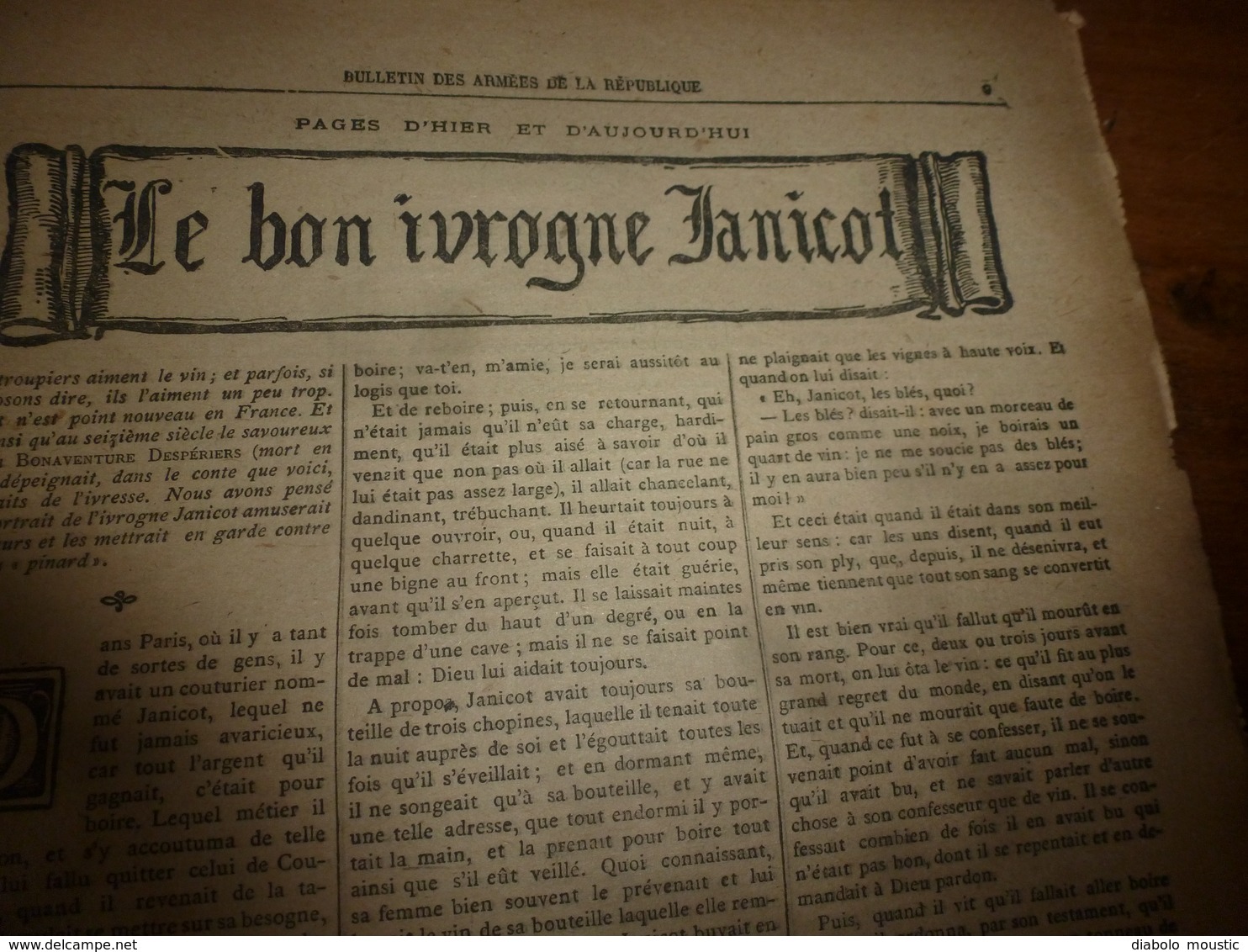 1917  BAR :Les illusions perdues;Nos marins bretons et;Le bon ivrogne Janicot;Utilisation des marrons d'Inde;Avions;etc