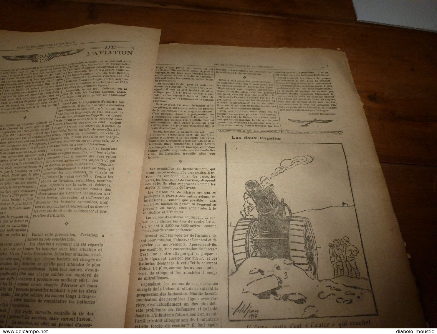 1917  BAR :Les illusions perdues;Nos marins bretons et;Le bon ivrogne Janicot;Utilisation des marrons d'Inde;Avions;etc