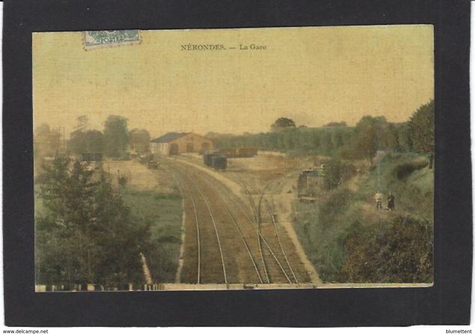 CPA Cher 18 Nérondes Gare Chemin De Fer Station Train - Nérondes