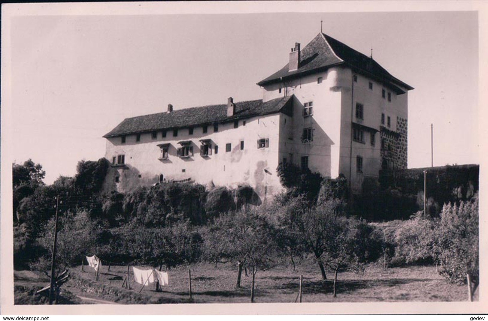 Attalens FR, Le Château, Cachet Chemin De Fer C.E.G. Bossonens (3226) - Attalens