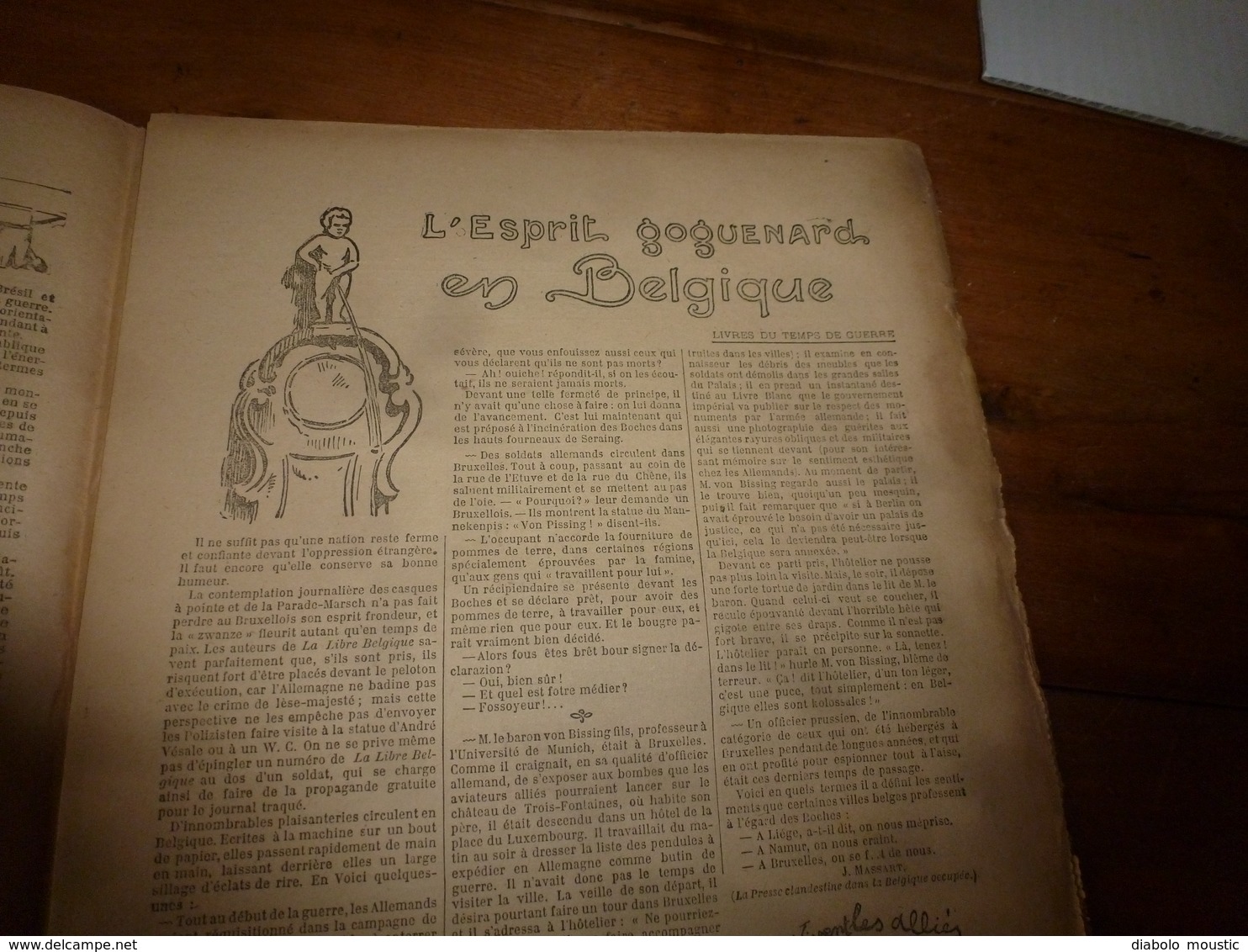 1917  BAR :Au Seuil Du 4e Hiver; L'esprit Goguenard En Belgique; L'argot Dans Les Tranchées Allemandes;Tagliamento ;etc - Francese