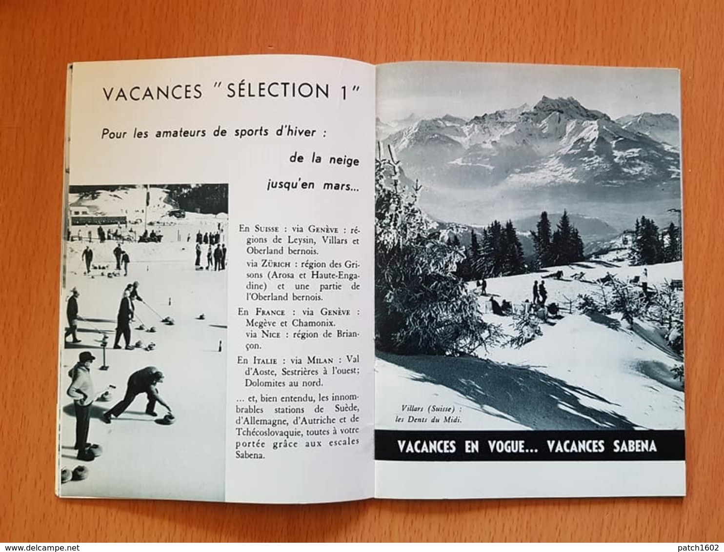 SABENA A VOTRE SERVICE magazine janvier 1962