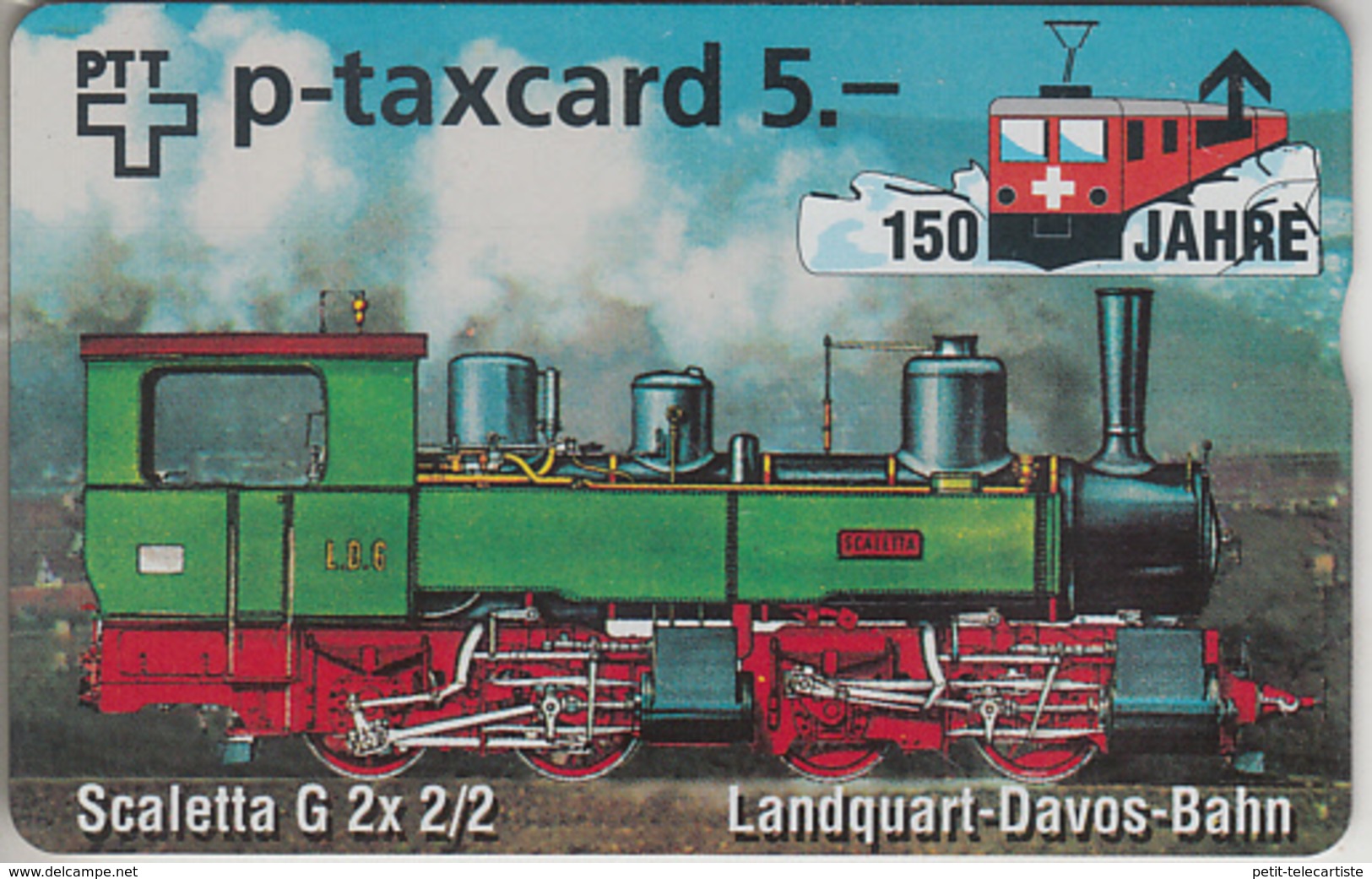 SUISSE - PHONE CARD - TAXCARD-PRIVÉE *** TRAIN - ZUG - 150 ANS / 7 *** - Schweiz