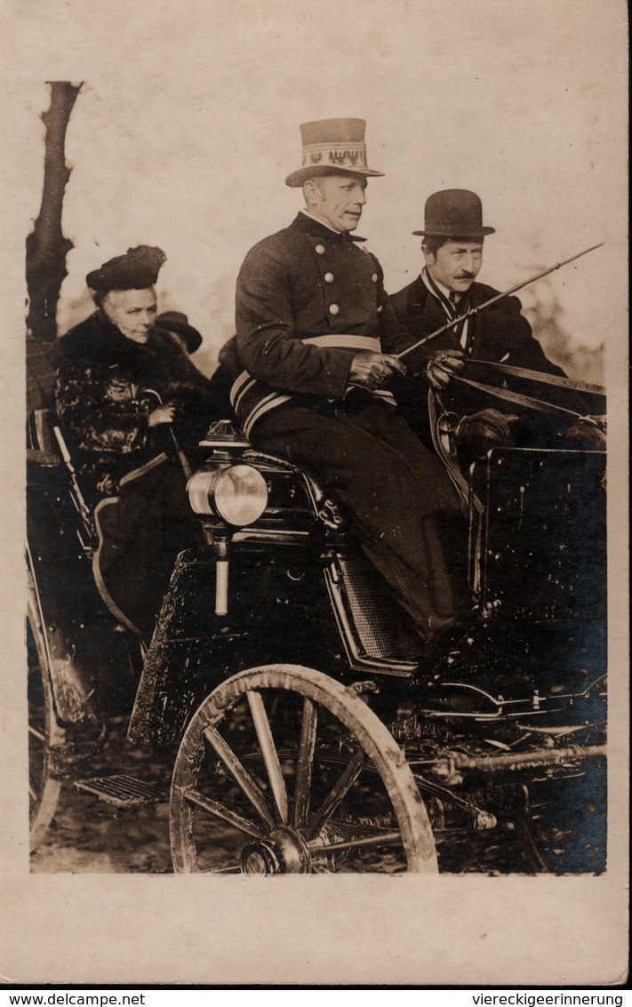 ! Seltene Fotokarte, Photo, Adel  Prinz August Wilhelm Von Preußen, Potsdam, Kutsche - Royal Families