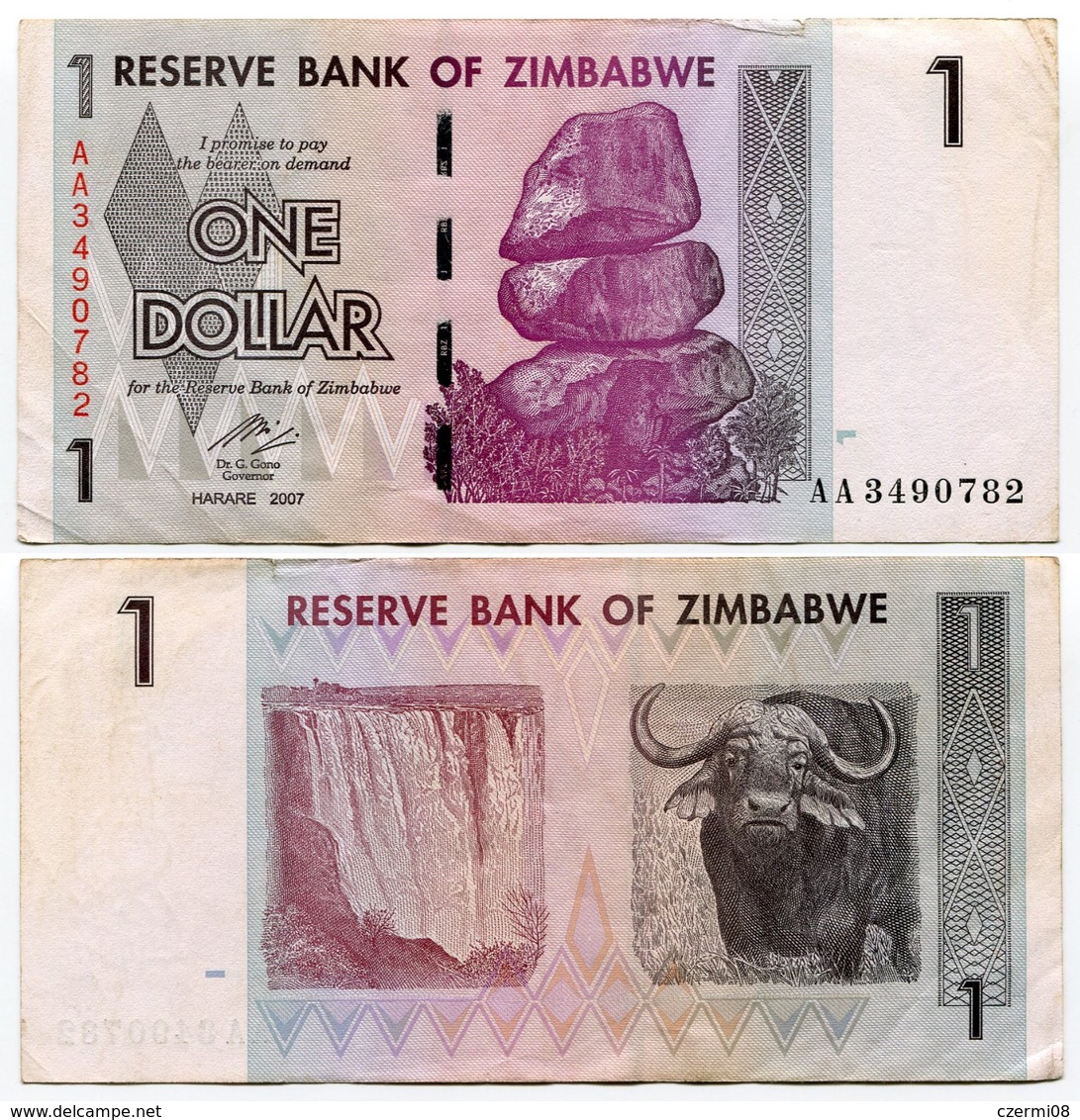 Zimbabwe - 6 Banknotes - 1 + 5 +10 + 20 + 1000 Dollars (2007) And 1000 Dollars (2003) - Zimbabwe