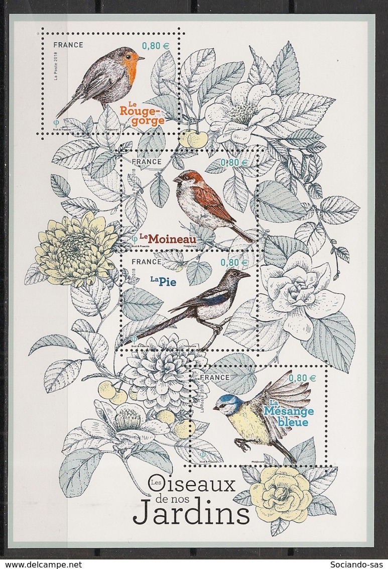 France - 2018 - N°Yv. F5239 - Oiseaux / Birds - Neuf Luxe ** / MNH / Postfrisch - Unused Stamps