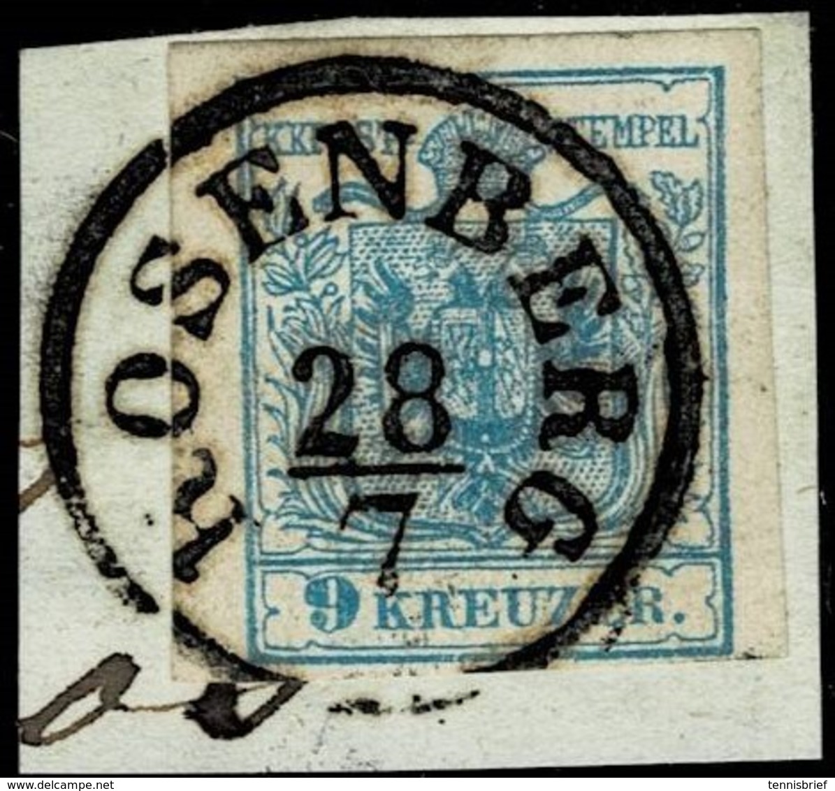 (1850) " ROSENBERG " Ungarn ,glasklar !!  #a2848 - Oblitérés