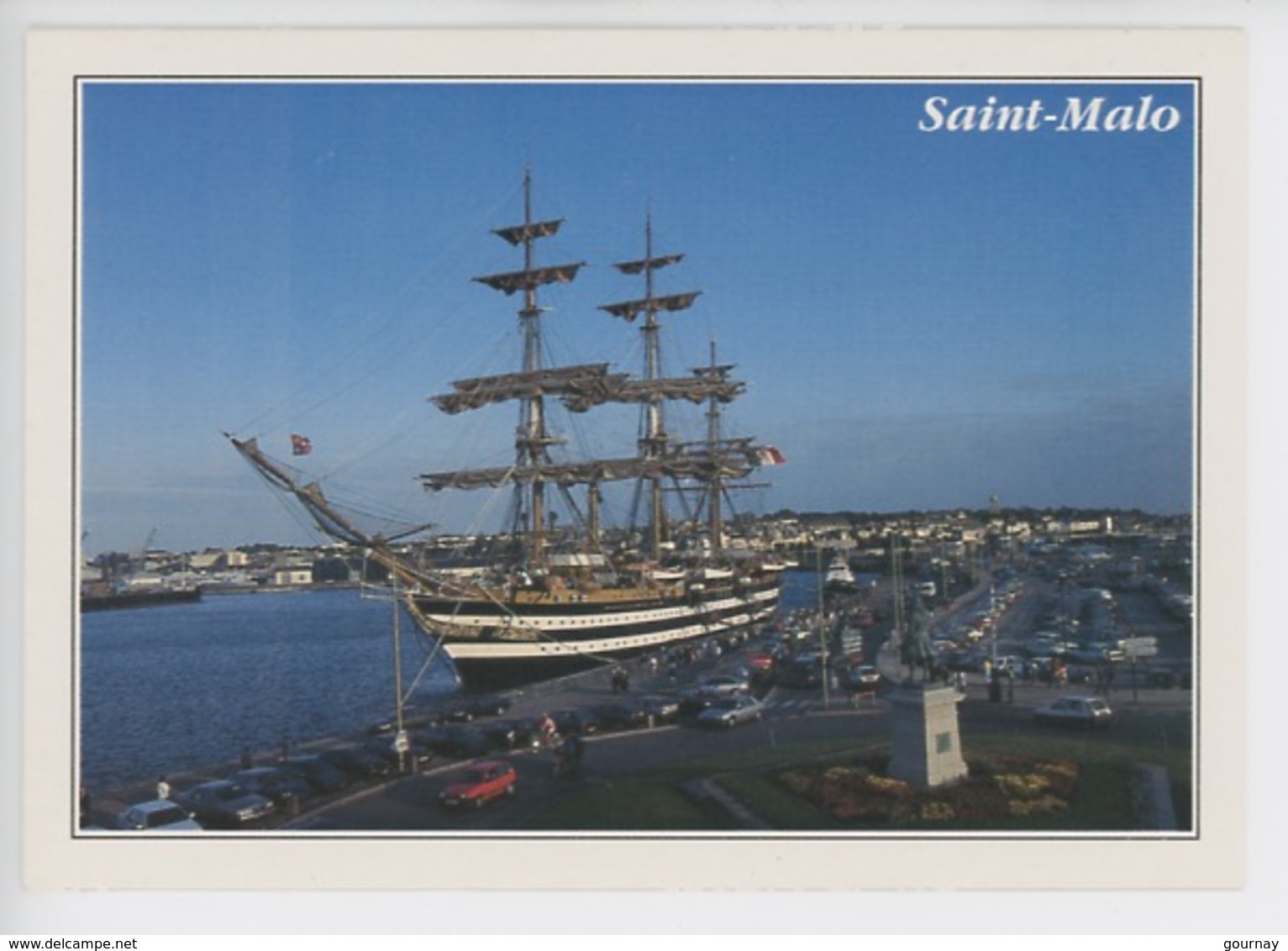 Amerigo Vespucci En Escale à Saint Malo (cp Vierge N°949/35 Dubray) - Segelboote