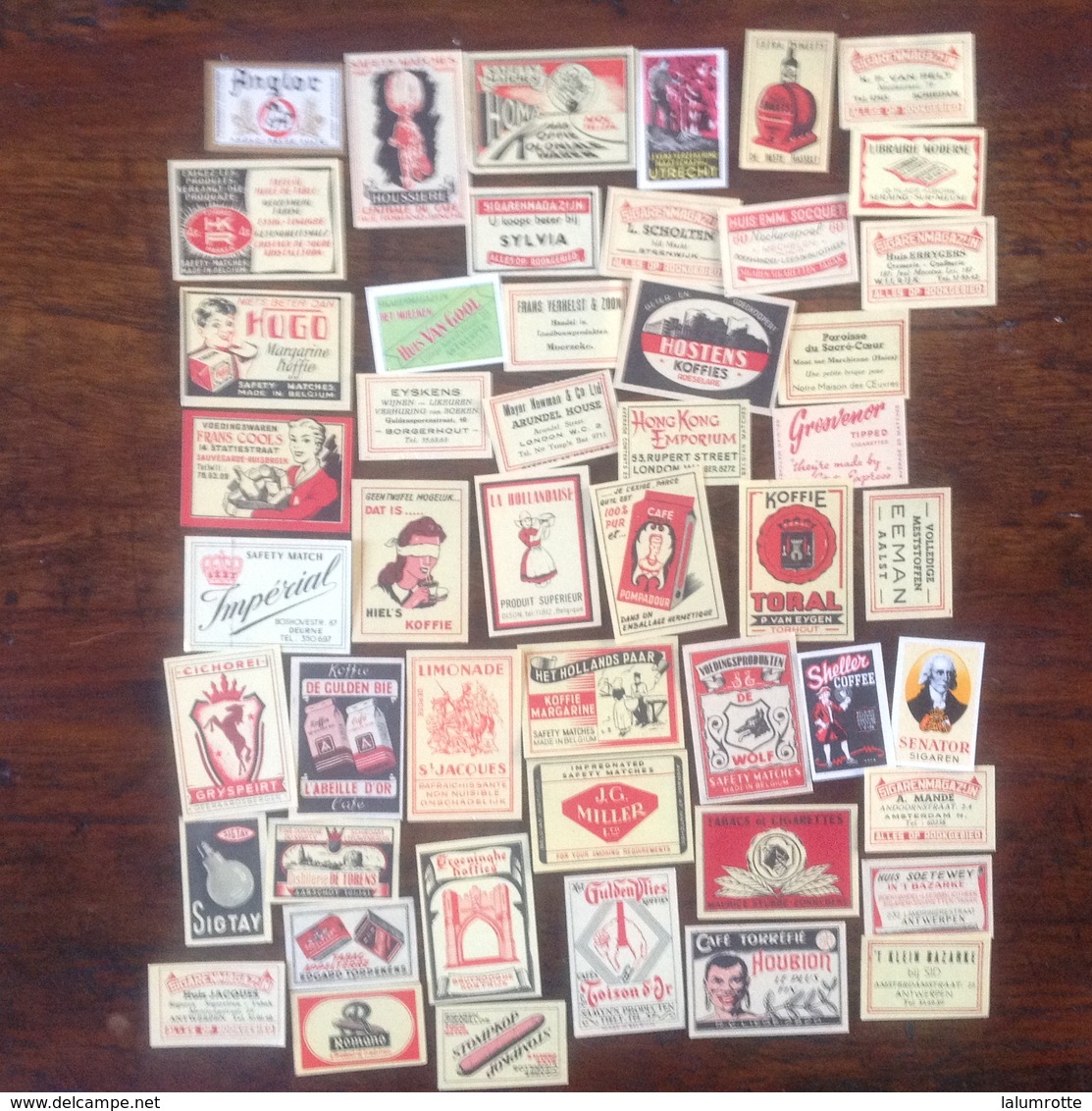 Tabac. 15. Lot De 49 étiquettes De Boîtes D'allumettes - Matchbox Labels