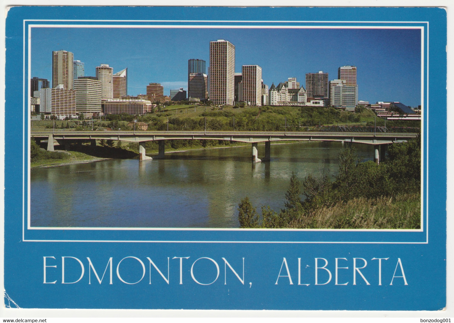 Edmonton, Alberta, Canada. James Macdonald Bridge And Skyline - Edmonton