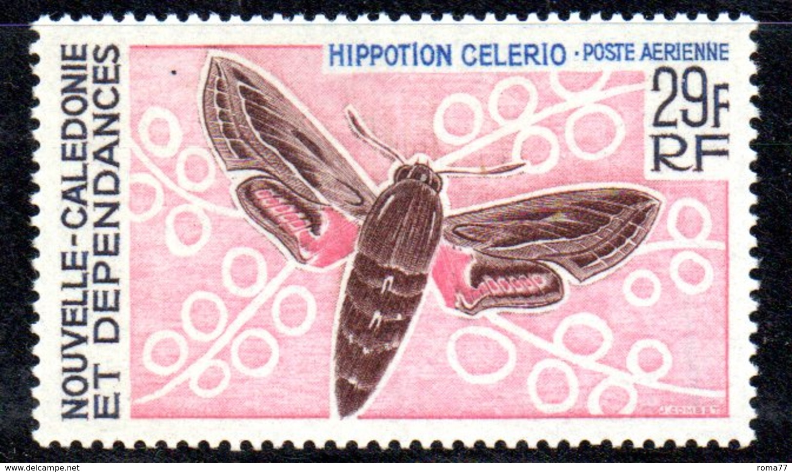 APR2186 - NUOVA CALEDONIA 1967 , Posta Aerea  Yvert N. 93  ***  MNH  (2380A)  Farfalle Papillon - Nuovi