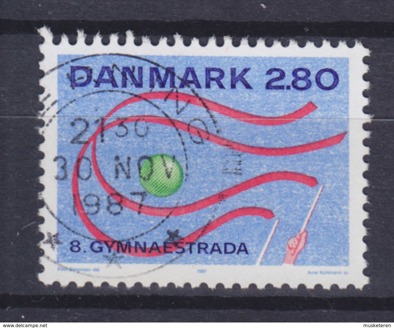 Denmark 1987 Mi. 897   2.80 Kr Gymnastada, Herning Bänder, Ball - Gebraucht