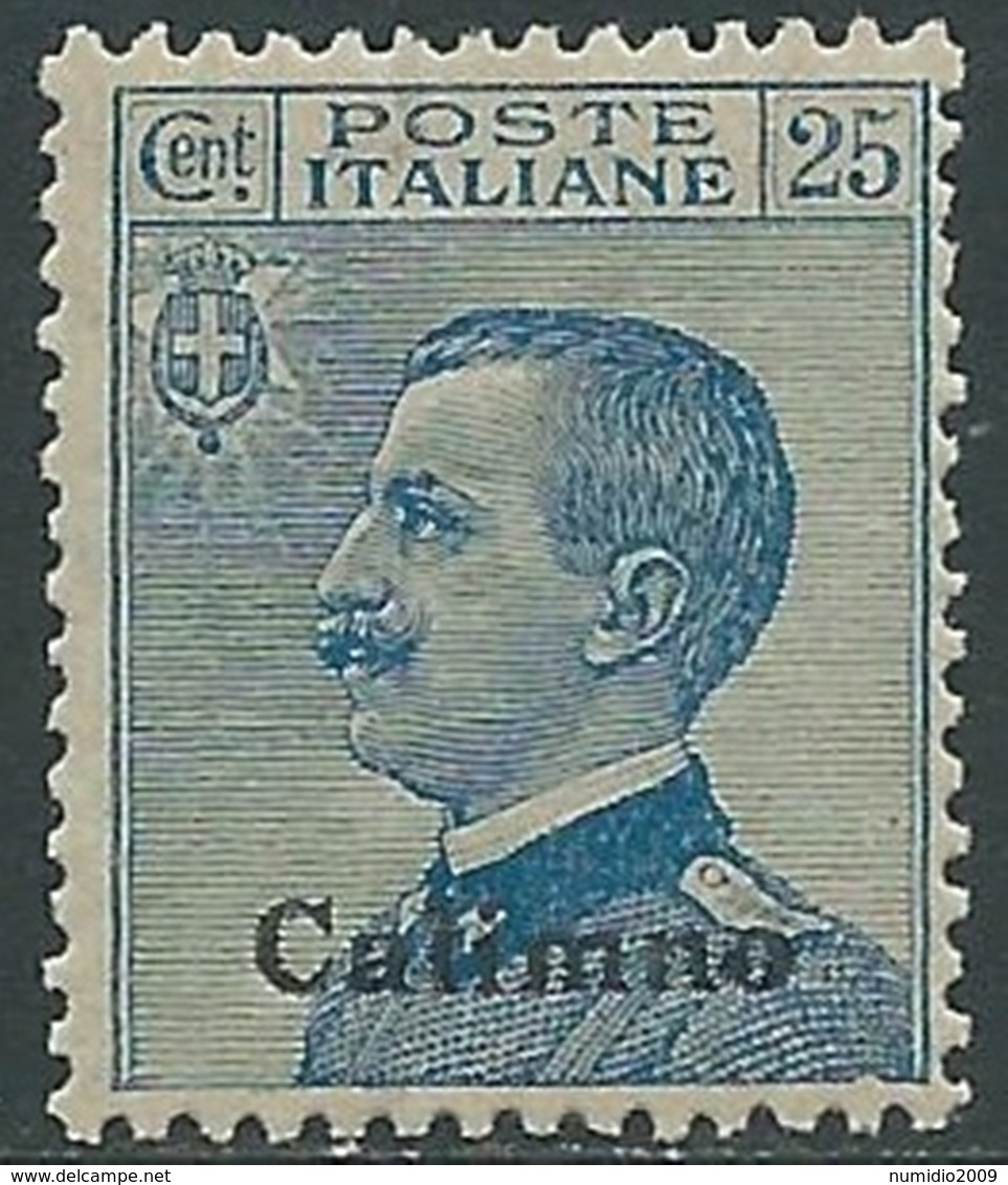 1912 EGEO CALINO EFFIGIE 25 CENT MNH ** - RA32-4 - Aegean (Calino)