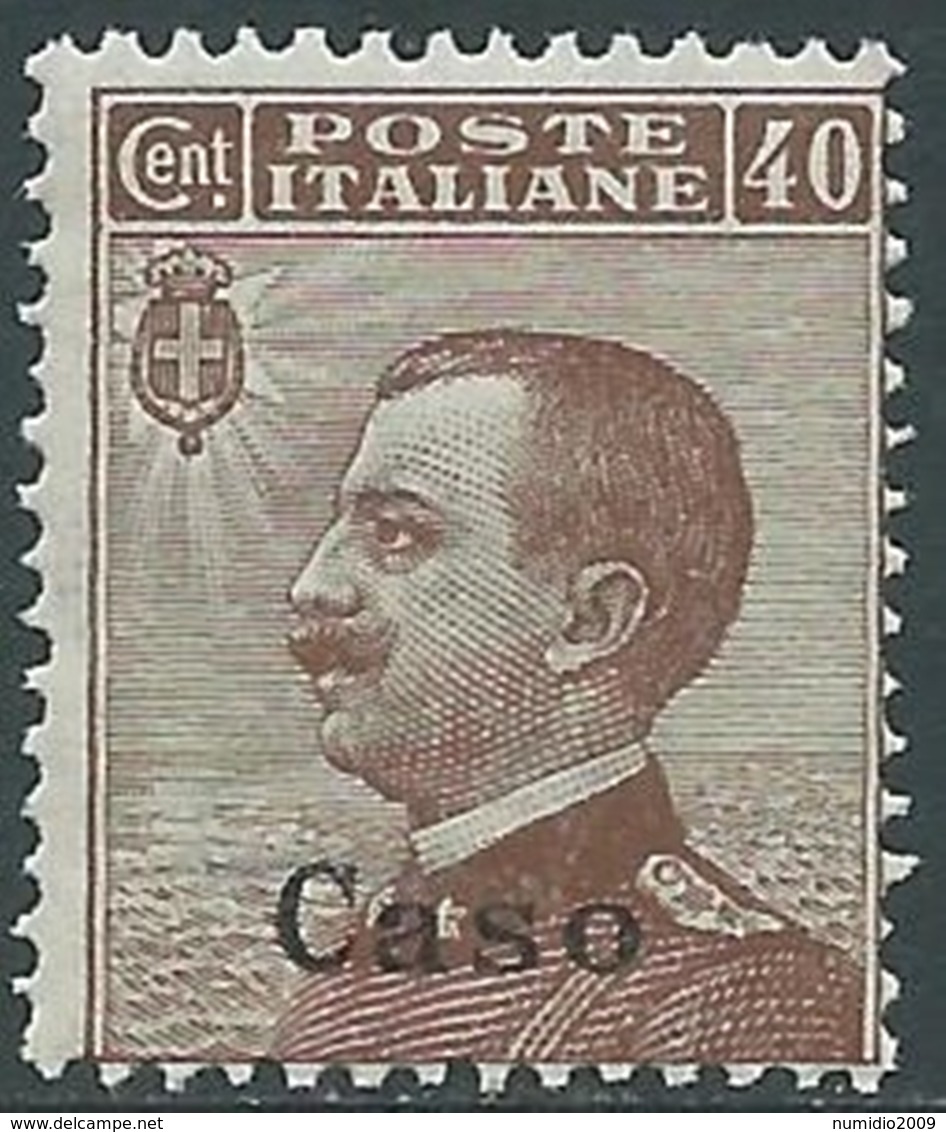 1912 EGEO CASO EFFIGIE 40 CENT MNH ** - RA32-3 - Ägäis (Caso)