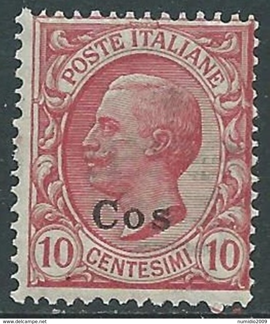 1912 EGEO COO EFFIGIE 10 CENT MNH ** - RA32-4 - Aegean (Coo)