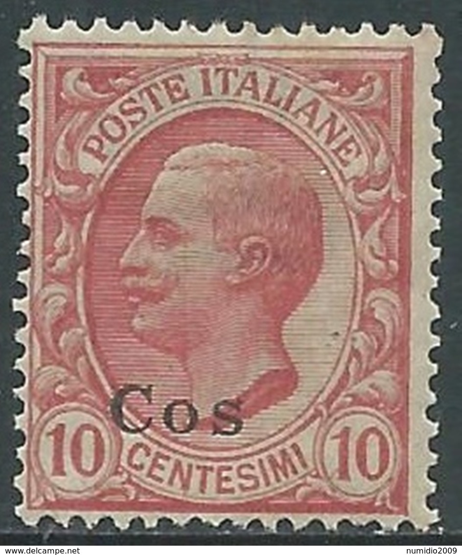 1912 EGEO COO EFFIGIE 10 CENT MNH ** - RA32-5 - Aegean (Coo)