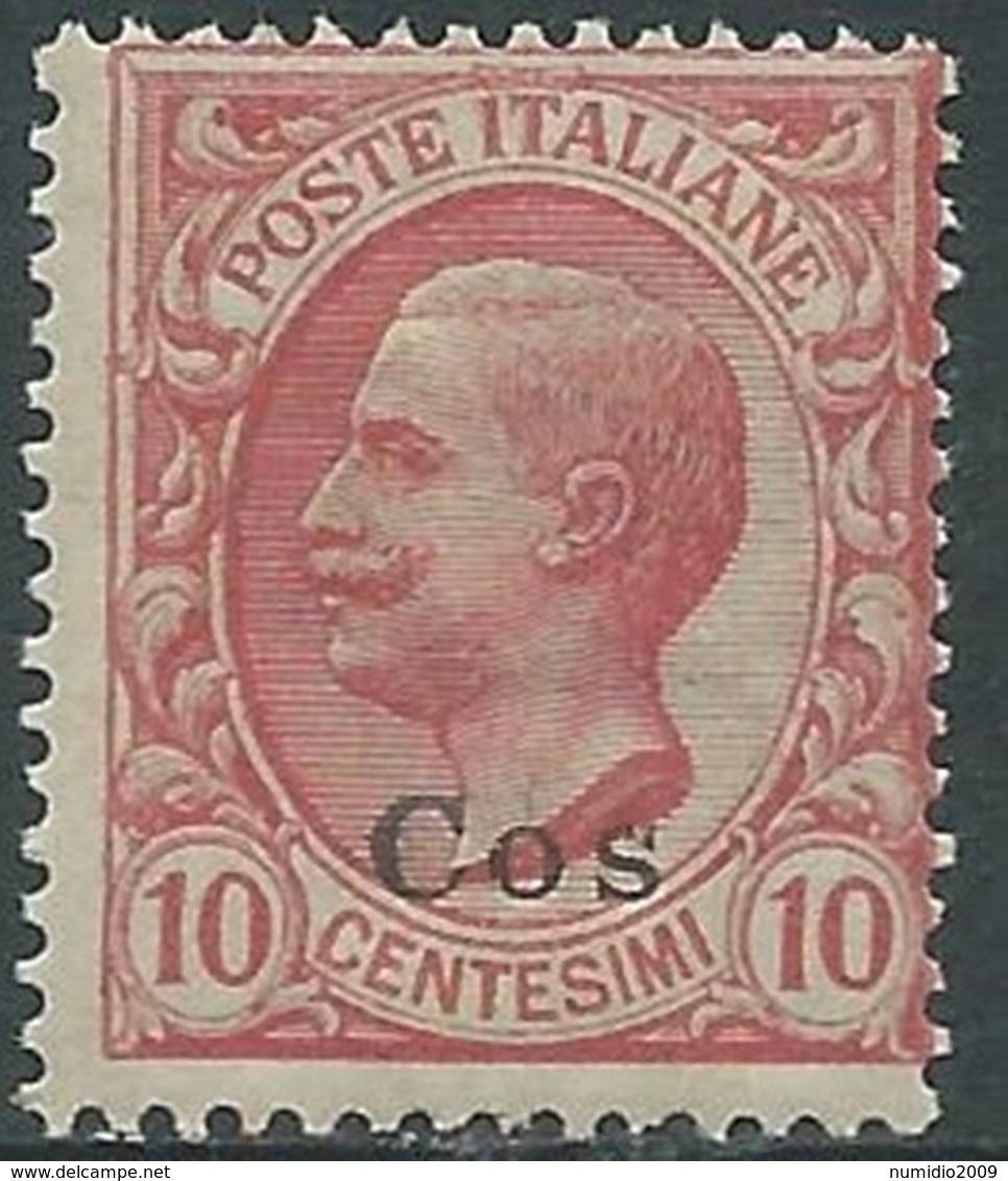 1912 EGEO COO EFFIGIE 10 CENT MNH ** - RA32-7 - Aegean (Coo)