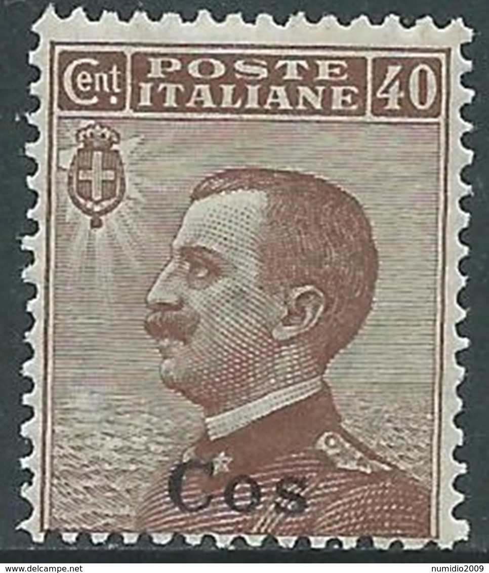 1912 EGEO COO EFFIGIE 40 CENT MNH ** - RA32-4 - Aegean (Coo)