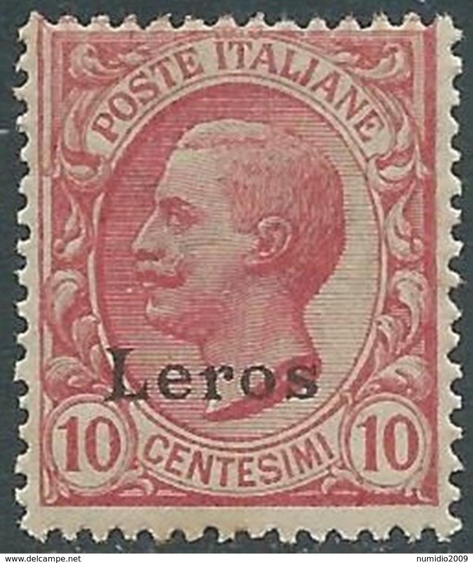 1912 EGEO LERO EFFIGIE 10 CENT MNH ** - RA32-4 - Egée (Lero)