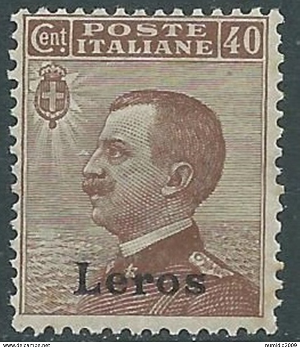 1912 EGEO LERO EFFIGIE 40 CENT MNH ** - RA32-5 - Egée (Lero)