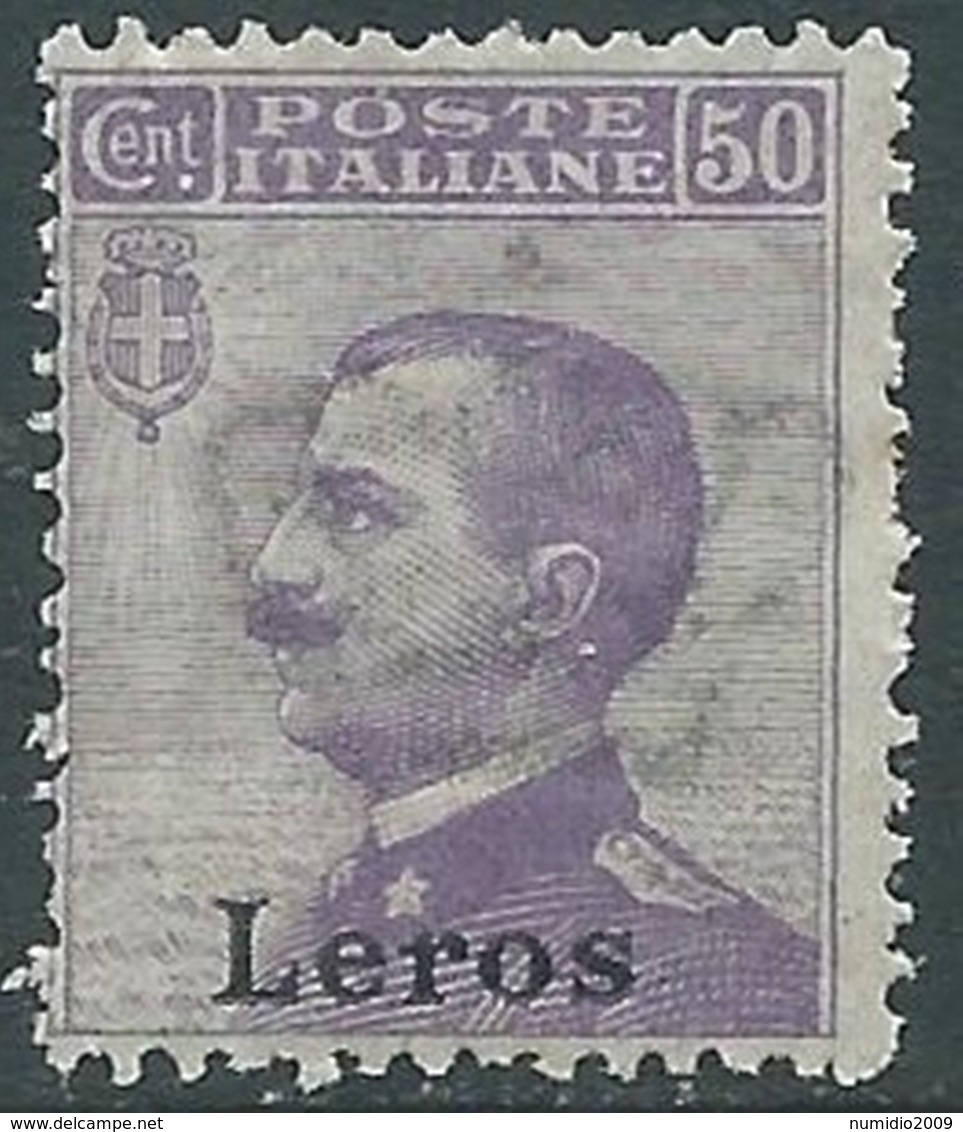 1912 EGEO LERO EFFIGIE 50 CENT MNH ** - RA32-3 - Egée (Lero)